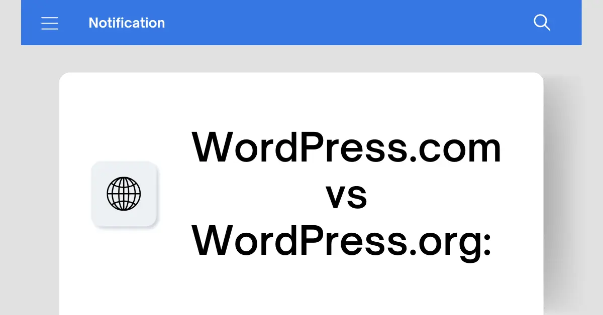 WordPress.com vs WordPress.org