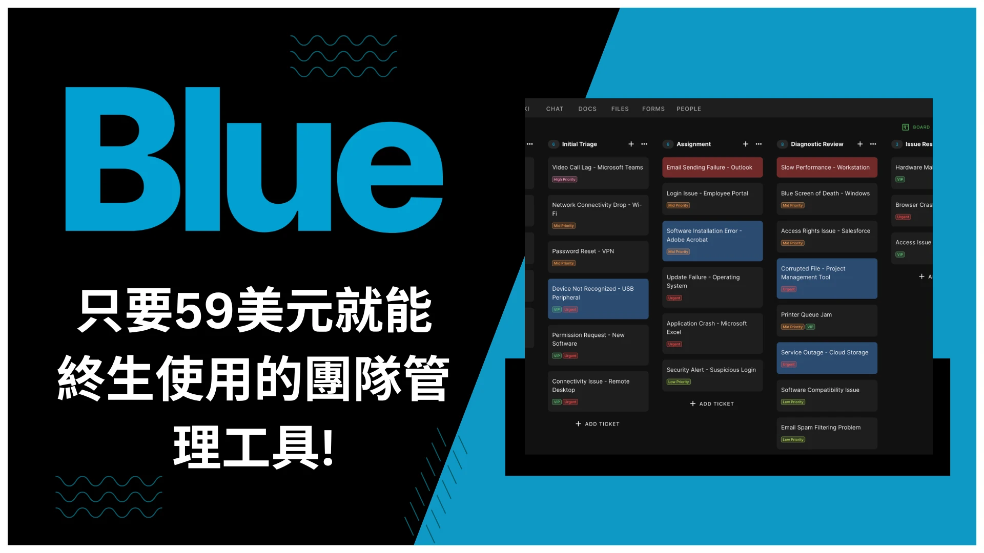 Blue - 只要59美元就能終生使用的團隊管理工具!