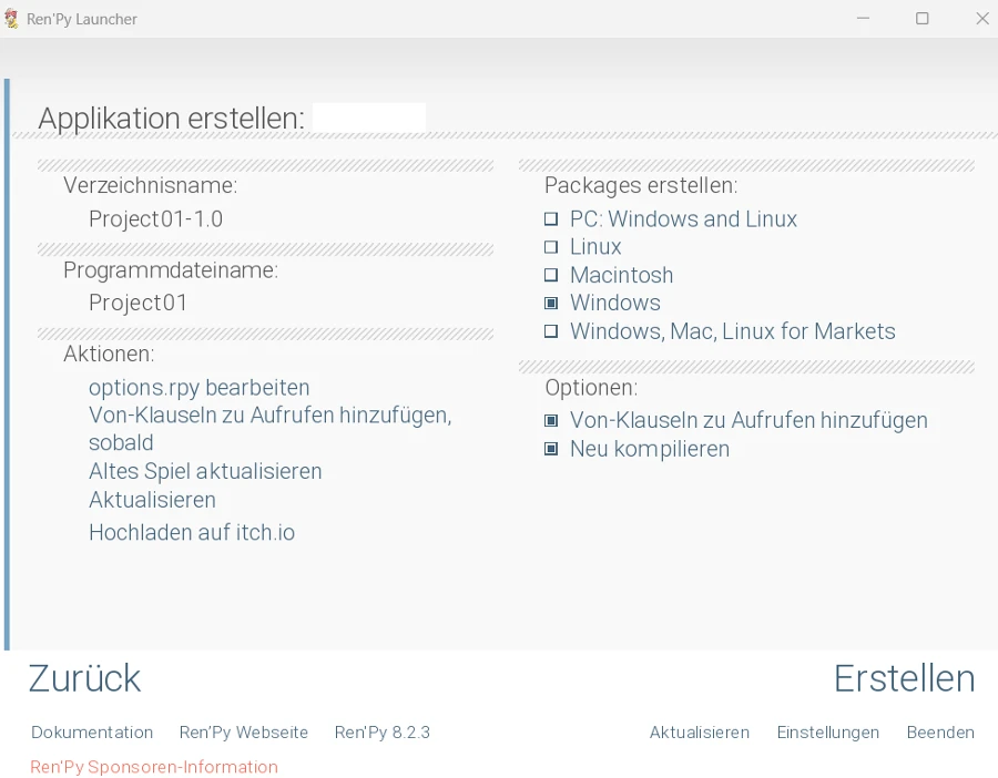 純文字 / 文字冒險遊戲製作用什麼引擎 / 工具/ 軟體製作最適合你? 【上篇#01】 3 renpy 匯出遊戲