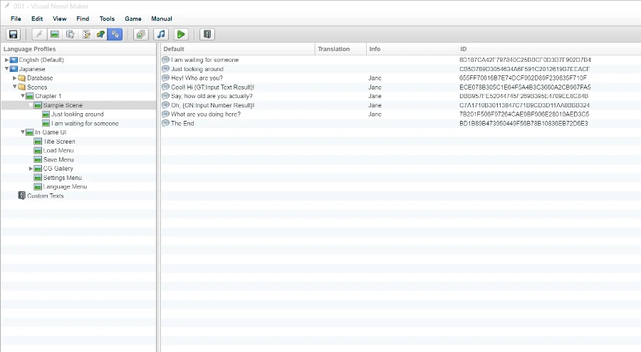 純文字 / 文字冒險遊戲製作用什麼引擎 / 工具/ 軟體製作最適合你? 【上篇#01】 44 visual novel maker 多語言功能