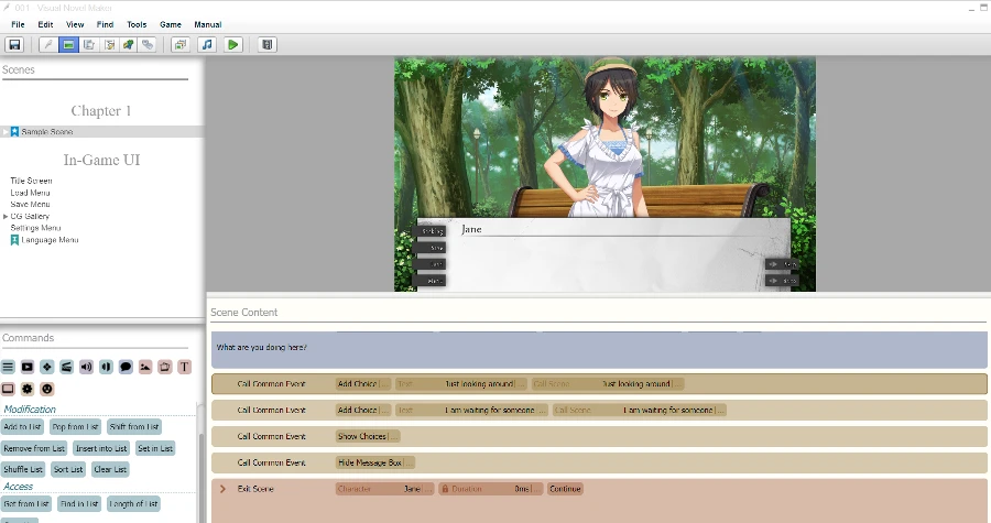 純文字 / 文字冒險遊戲製作用什麼引擎 / 工具/ 軟體製作最適合你? 【上篇#01】 52 visual novel maker 預覽劇情