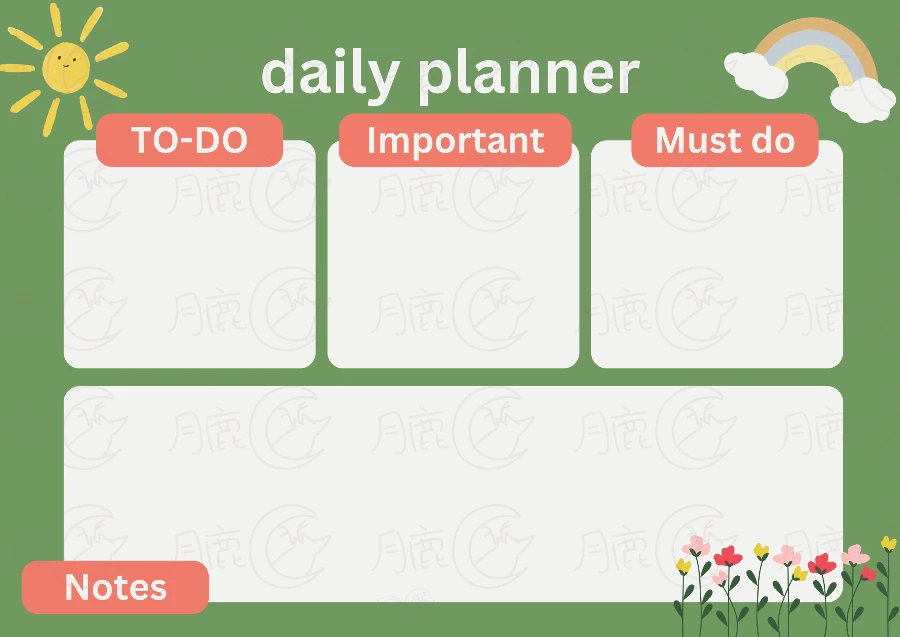 2025 年 10 個免費/可列待辦事項表&可愛To-Do 清單 【第二彈】 12 月鹿盒子 – 自然天天計畫排程表